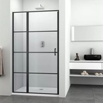 Sanotechnik ELITE BLACK osztott nyílóajtó (6 mm) 100 cm (K100B)