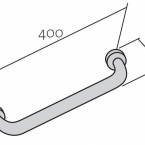 Cersanit EGYENES FIX FALI FOGANTYÚ, 40 CM