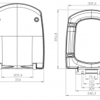 CARINA DUROPLAST WC TETŐ