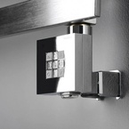 Sapho KTX WALL elektromos termosztátos fűtőpatron, 300 W, króm (KTX-CW-300)