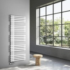 Sapho NYMPHA fürdőszobai radiátor, 500x1250 mm, 518 W, matt fehér (LLN125W)
