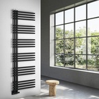 Sapho NYMPHA fürdőszobai radiátor, 500x1520 mm, 625 W, matt fekete (LLN152B)