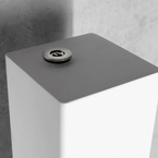 Sapho CUBIQ fürdőszobai radiátor, 100x1800 mm, 365 W, matt fehér (LQ284)