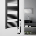 Sapho METRO-E elektromos radiátor, 500x1060 mm, 400 W, matt fekete (ME410B)