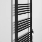 Sapho METRO-E elektromos radiátor, 600x1620 mm, 800 W, matt fekete (ME616B)