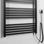 Sapho METRO-E elektromos radiátor, 600x1620 mm, 800 W, matt fekete (ME616B)