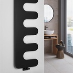 Sapho EVOLLA fürdőszobai radiátor, 490x1390 mm, 511 W, matt fekete (MI1400)