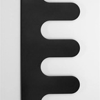 Sapho EVOLLA fürdőszobai radiátor, 490x1390 mm, 511 W, matt fekete (MI1400)