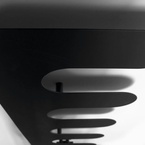 Sapho EVOLLA fürdőszobai radiátor, 490x1390 mm, 511 W, matt fekete (MI1400)