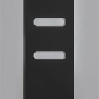 Sapho TABELLA OPEN fürdőszobai radiátor, 590x1490 mm, 827 W, matt fekete (MI1457)