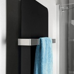 Sapho TABELLA fürdőszobai radiátor, 370x1590 mm, 550 W, matt fekete (MI1539)