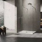 Sanotechnik Walk-in zuhanyfal, 8 mm-es víztiszta üveg, 100 cm (N100)
