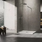 Sanotechnik Walk-in zuhanyfal, 8 mm-es víztiszta üveg, 150 cm (N150)