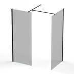 Sanotechnik Walk-in zuhanyfal, 8 mm-es füstüveg, 120 cm (NG120)