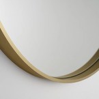 Sapho NOTION kerek keretes tükör, átm. 60 cm, matt arany