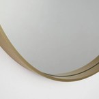 Sapho NOTION kerek keretes tükör, átm. 70 cm, matt arany