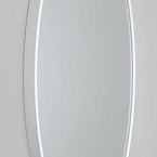 Sapho NOTION kerek keretes tükör, átm. 70 cm, matt fehér