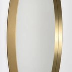 Sapho NOTION kerek keretes tükör, átm. 80 cm, matt arany