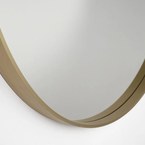 Sapho NOTION kerek keretes tükör, átm. 80 cm, matt arany