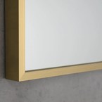Sapho NOTION SLIM keretes tükör, 60x80 cm, matt arany