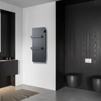 Sapho ONSEN EVO elektromos fürdőszobai radiátor, 400x900 mm, 1000 W, antracit (ONS10011)