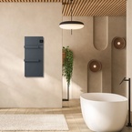 Sapho ONSEN EVO elektromos fürdőszobai radiátor, 400x900 mm, 1000 W, antracit (ONS10011)