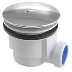 Aqualine zuhanytálca szifon 90 mm, DN40, ABS króm fedlappal (PF408)