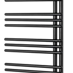 Aqualine POSEIDON fürdőszobai radiátor, 450x1140 mm, 379 W, matt fekete (PS411B)