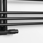 Aqualine POSEIDON fürdőszobai radiátor, 450x1140 mm, 379 W, matt fekete (PS411B)