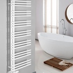 Aqualine POSEIDON fürdőszobai radiátor, 550x1340 mm, 501 W, fehér (PS513)