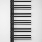 Aqualine POSEIDON fürdőszobai radiátor, 550x1740 mm, 655 W, matt fekete (PS517B)