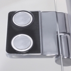 Roltechnik TZOL1+TZOP1 aszimmetrikus két nyíló ajtós zuhanykabin