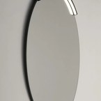 Sapho MOON LED világítás tükör fölé, 6,5 W, 230 V, 431x12x22 mm, R300 mm, matt fekete
