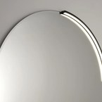 Sapho MOON LED világítás tükör fölé, 7,5 W, 230 V, 502x12x22 mm, R350 mm, matt fekete