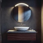 Sapho MOON LED világítás tükör fölé, 7,5 W, 230 V, 502x12x22 mm, R350 mm, króm