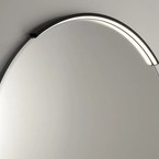 Sapho MOON LED világítás tükör fölé, 8,8 W, 230 V, 573x12x22 mm, R400 mm, matt fekete