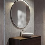 Sapho MOON LED világítás tükör fölé, 8,8 W, 230 V, 573x12x22 mm, R400 mm, matt fekete