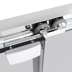 Sanotechnik SANOSLIM sarokkabin toló-forgó ajtóval, 100 cm, króm (SLD100)