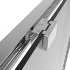 Sanotechnik SANOSLIM zuhanyajtó, 100 cm, króm (SLE100)