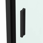 Sanotechnik SANOSLIM zuhanyajtó, 120 cm, matt fekete (SLE120B)