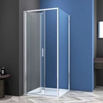 Sanotechnik SANOSLIM csuklóajtó, 100 cm, króm (SLF100)