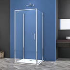 Sanotechnik SANOSLIM pivot zuhanyajtó, 80 cm, króm (SLH80)