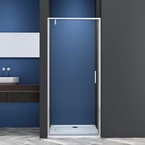 Sanotechnik SANOSLIM pivot zuhanyajtó, 80 cm, króm (SLH80)