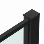 Sanotechnik SANOSLIM pivot zuhanyajtó, 90 cm, matt fekete (SLH90B)