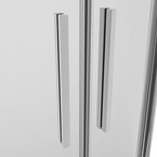 Sanotechnik SANOSLIM íves zuhanykabin, 80 cm, króm (SLR80)