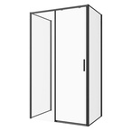 Sanotechnik SANOSLIM tolóajtó, 100 cm, matt fekete (SLS100B)
