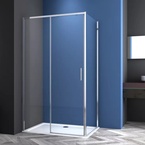 Sanotechnik SANOSLIM tolóajtó, 100 cm, króm (SLS100)