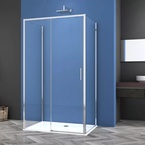 Sanotechnik SANOSLIM tolóajtó, 140 cm, króm (SLS140)
