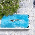 Sanotechnik IBIZA SWIM SPA kültéri masszázsmedence, gyöngyházfehér (SPA50)