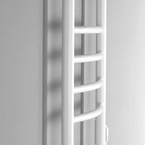 Aqualine SUPE elektromos törölközőszárító radiátor, 360x810 mm, 107 W, fehér (SU140)